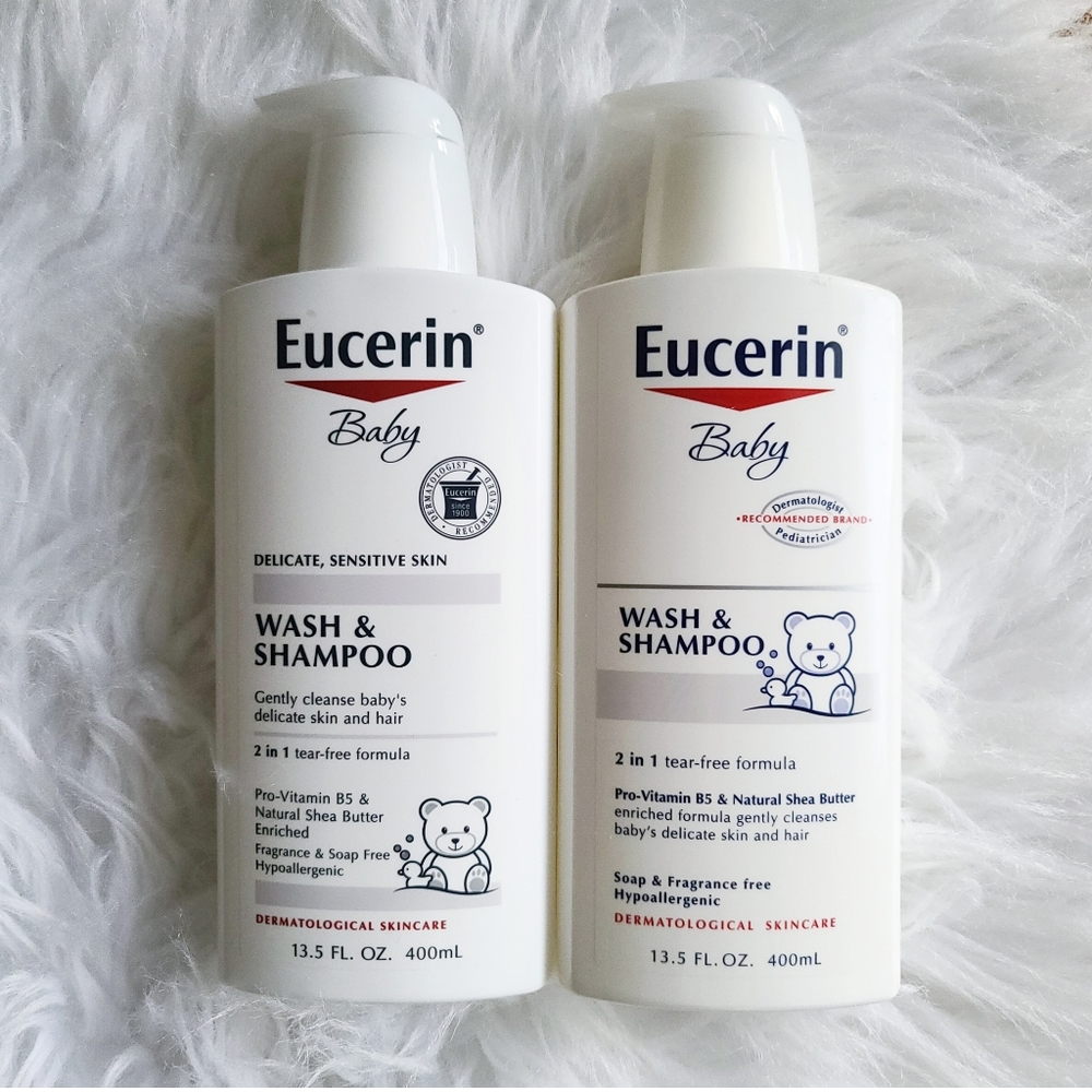 2 pack of Eucerin Baby Wash and Shampoo